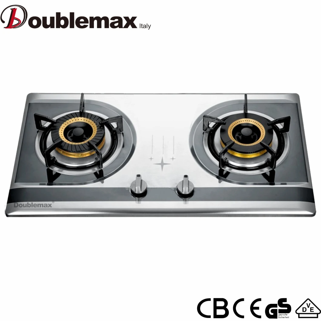 Kitchen Appliance Tempered Glass Top Gas Stove 2 Burner