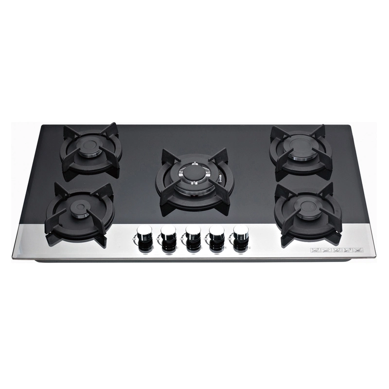 5 Burners with High Quality Glassgas Hob